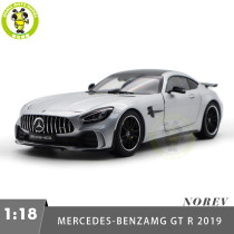 1/18 Mercedes Benz AMG GT R 2019 Norev 183838 Silver Diecast Model Toys Car Gifts For Friends Father