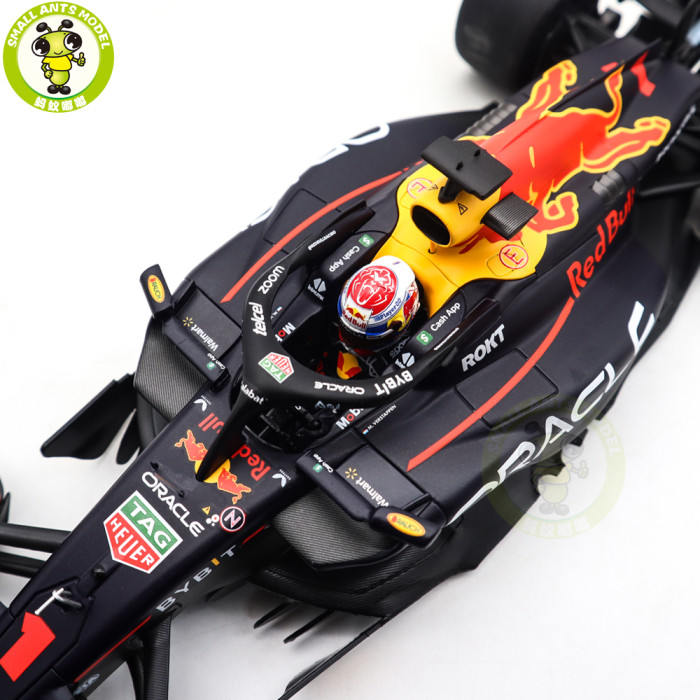 1/18 Minichamps Oracle Red Bull Racing RB19 Max Verstappen 2ND Place Sprint Race QATAR GP 2023 World Chamion F1 Formula One Diecast Model Toys Car Gifts For Friends Father
