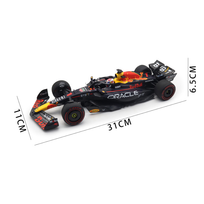 1/18 Minichamps Oracle Red Bull Racing RB19 Max Verstappen 2ND Place Sprint Race QATAR GP 2023 World Chamion F1 Formula One Diecast Model Toys Car Gifts For Friends Father