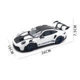 1/18 Porsche 911 992 GT3 RS 2022 Norev 187353 Weissach Pack White/Indigoblue Diecast Model Toys Car Gifts For Friends Father