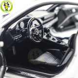 1/18 Porsche 911 992 GT3 RS 2022 Norev 187353 Weissach Pack White/Indigoblue Diecast Model Toys Car Gifts For Friends Father