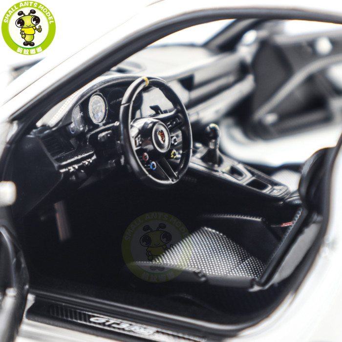1/18 Porsche 911 992 GT3 RS 2022 Norev 187353 Weissach Pack White/Indigoblue Diecast Model Toys Car Gifts For Friends Father