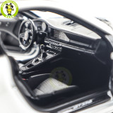 1/18 Porsche 911 992 GT3 RS 2022 Norev 187353 Weissach Pack White/Indigoblue Diecast Model Toys Car Gifts For Friends Father