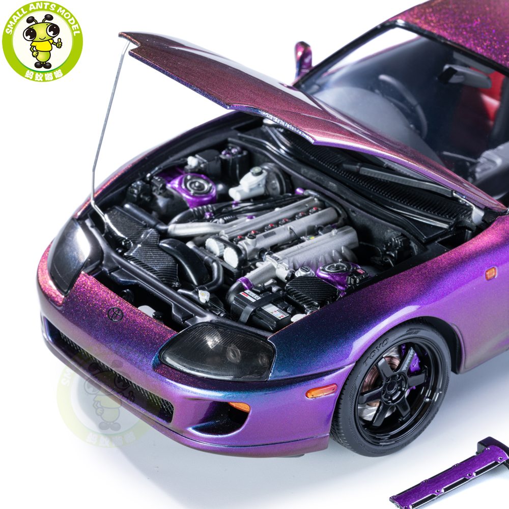 Toyota Supra A80WhelArt Purple 1:18 ミニカー WHELART 1/18 Toyota Supra A80 Full-open type Midnight Purple