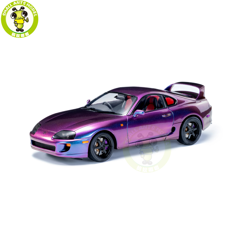 【新品】WhelArt 1:18 Toyota Supra A80 Purple 1/18 WHELART Toyota Supra A80 Midnight Purple Diecast Model Car