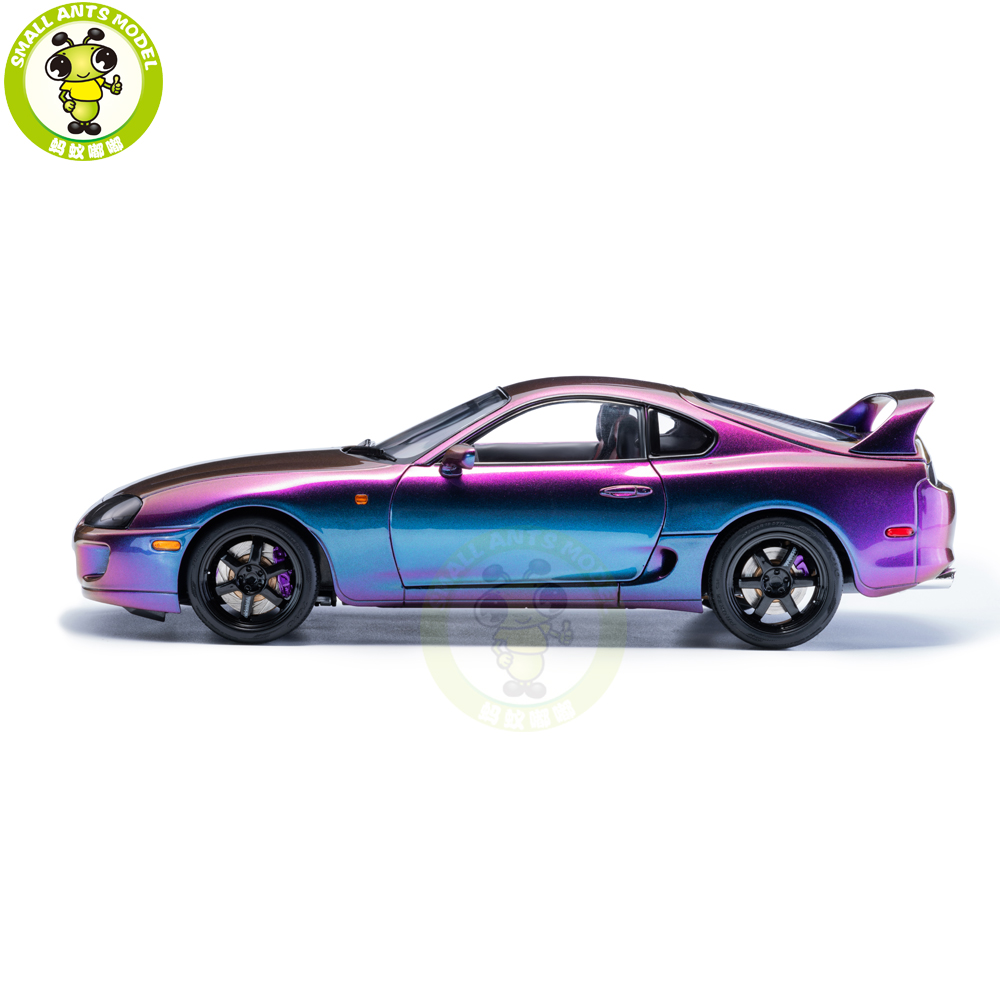 1/18 WHELART Toyota Supra A80 Midnight Purple Diecast Model Car