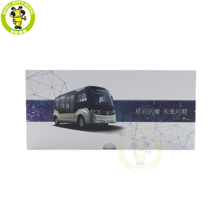 1/32 Golden Dragon XML6606 Minibus City Bus With Lights Diecast Model Toys Car Bus Gifts For Friends