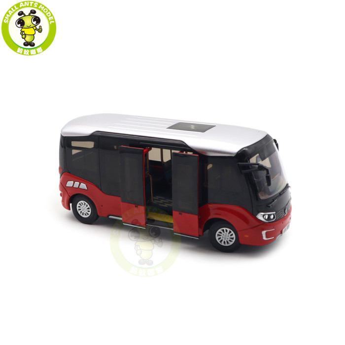 1/32 Golden Dragon XML6606 Minibus City Bus With Lights Diecast Model Toys Car Bus Gifts For Friends