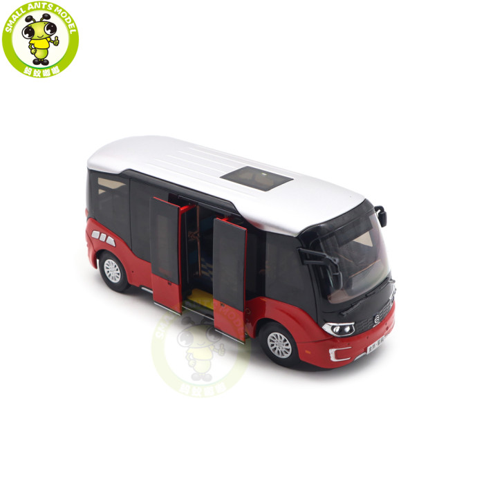 1/32 Golden Dragon XML6606 Minibus City Bus With Lights Diecast Model Toys Car Bus Gifts For Friends