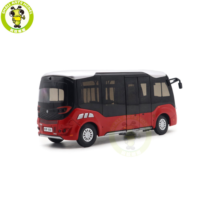 1/32 Golden Dragon XML6606 Minibus City Bus With Lights Diecast Model Toys Car Bus Gifts For Friends