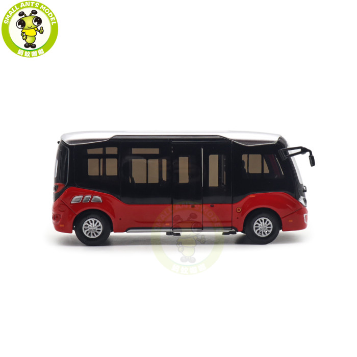 1/32 Golden Dragon XML6606 Minibus City Bus With Lights Diecast Model Toys Car Bus Gifts For Friends