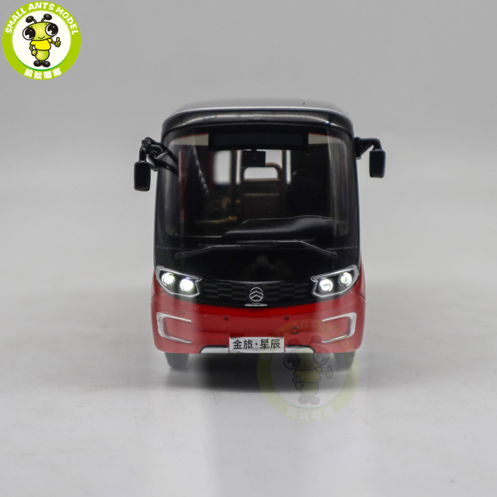 1/32 Golden Dragon XML6606 Minibus City Bus With Lights Diecast Model Toys Car Bus Gifts For Friends