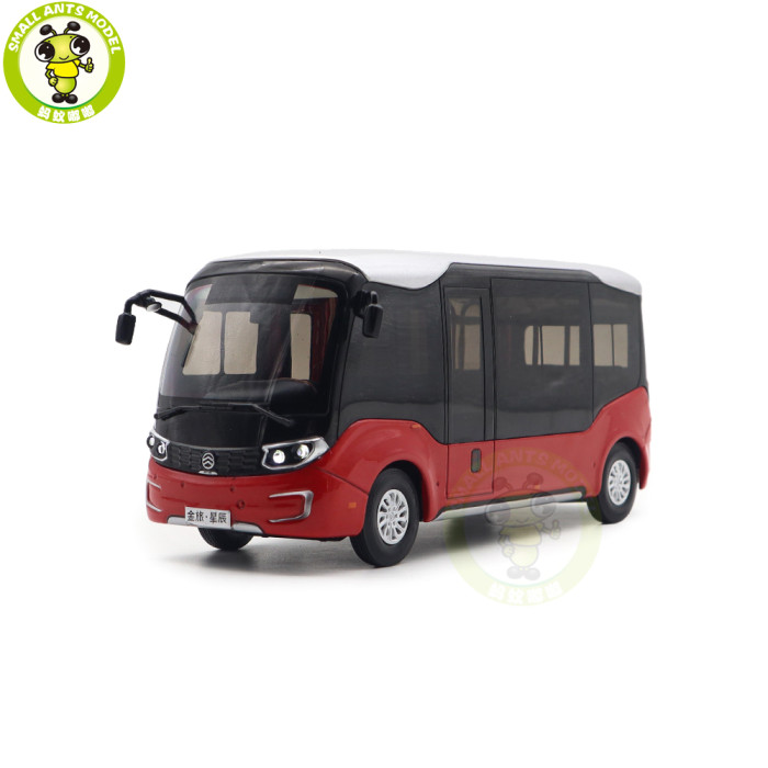1/32 Golden Dragon XML6606 Minibus City Bus With Lights Diecast Model Toys Car Bus Gifts For Friends