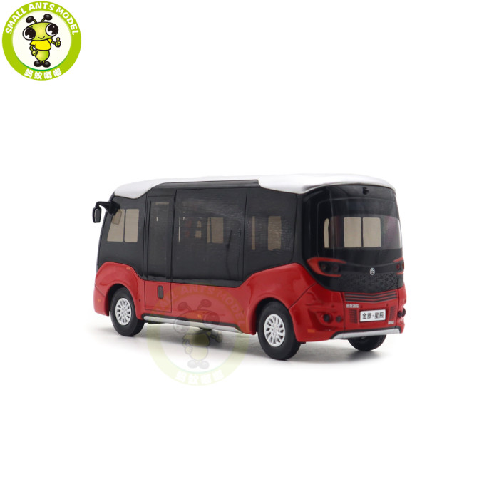 1/32 Golden Dragon XML6606 Minibus City Bus With Lights Diecast Model Toys Car Bus Gifts For Friends