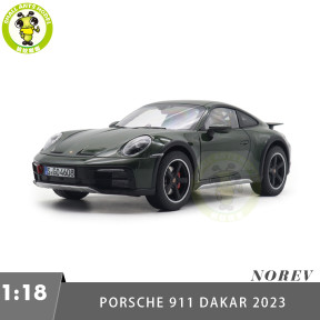 1/18 Porsche 911 DAKAR 2023 Oakgreen Metallic NOREV 187241 Diecast Model Toys Car Gifts For Friends Father