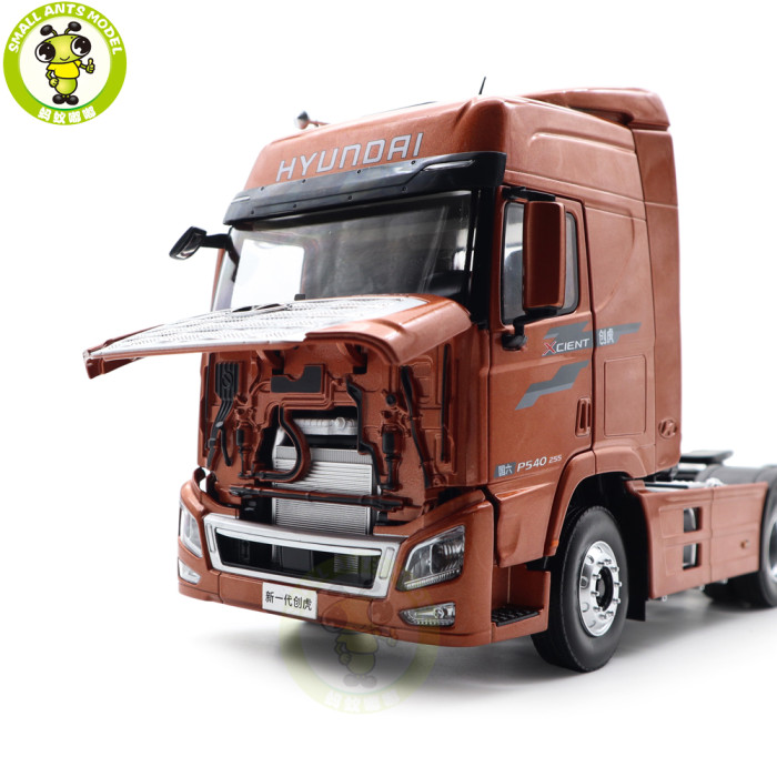 1/24 Hyundai XCIENT Truck Trailer Diecast Model Toys Car Gifts For Father Friends