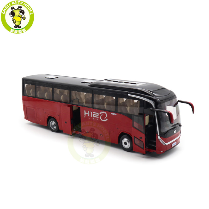 1/36 ZHONGTONG H12 Bus Coach Diecast Model Toys Car Bus Gifts For Friends