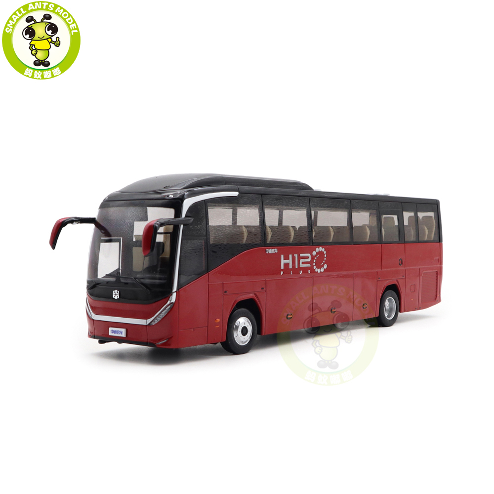 1/36 ZHONGTONG H12 Bus Coach Diecast Model Toys Car Bus Gifts For