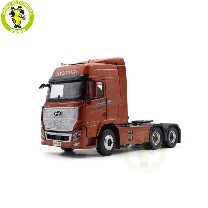 1/24 Hyundai XCIENT Truck Trailer Diecast Model Toys Car Gifts For Father Friends