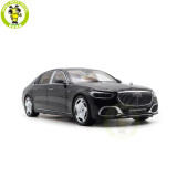 1/18 Mercedes Maybach S Class S680 2021 Almost Real 820115 Obsidian Black Diecast Model Toy Car Gifts For Friends Father