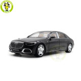 1/18 Mercedes Maybach S Class S680 2021 Almost Real 820115 Obsidian Black Diecast Model Toy Car Gifts For Friends Father