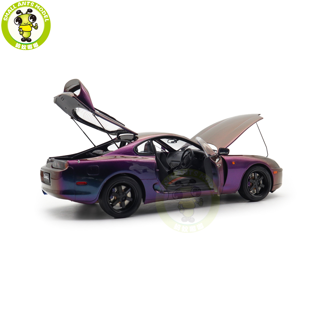 1/18 WHELART Toyota Supra A80 Midnight Purple Diecast Model Car
