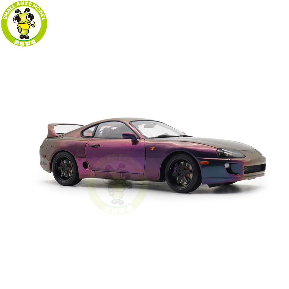 1/18 WHELART Toyota Supra A80 Midnight Purple Diecast Model Car
