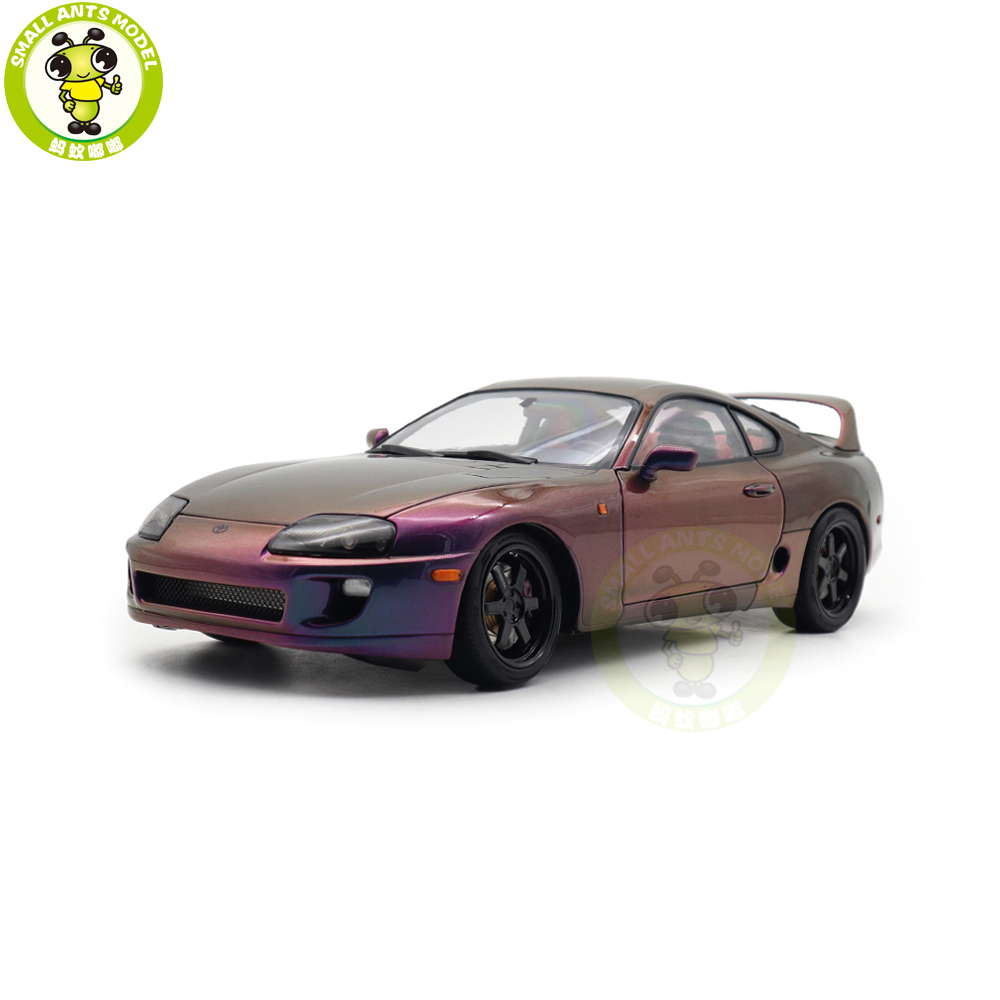1/18 WHELART Toyota Supra A80 Midnight Purple Diecast Model Car