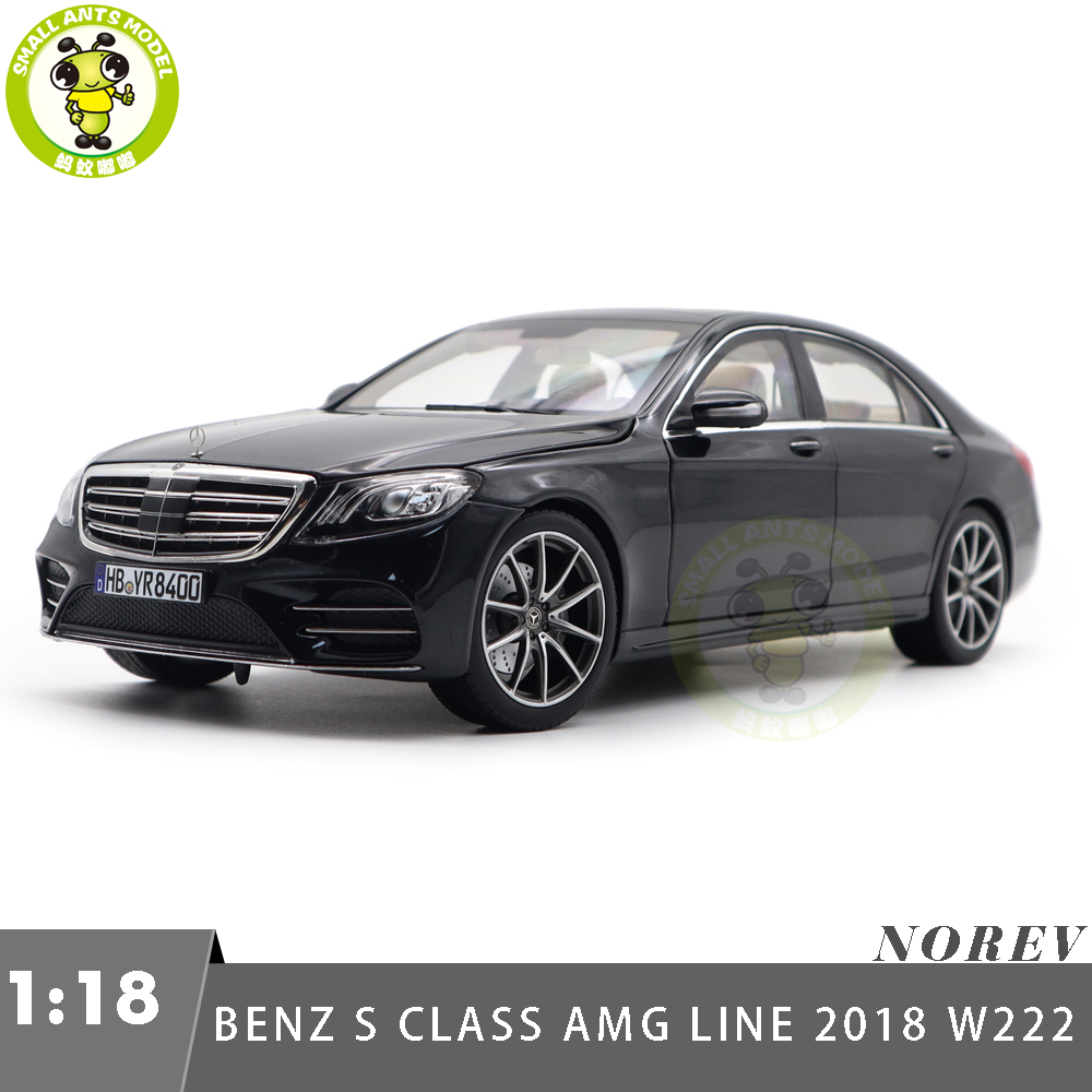 Mercedes-Benz S-Klasse 1/18 黒 1/18 Motorhelix Mercedes-Benz S-Class S600L W221 (Black