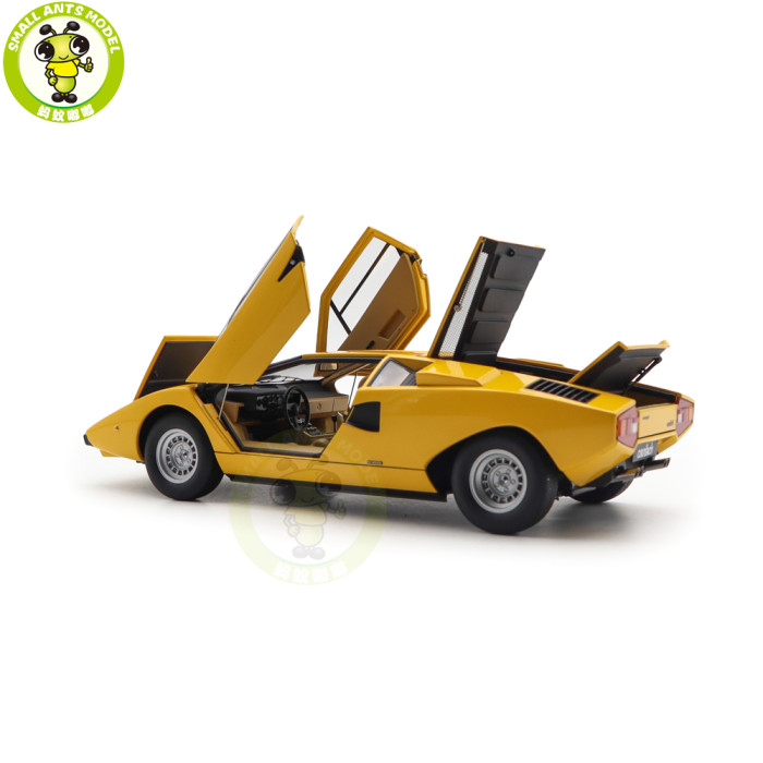 1/18 Lamborghini Countach LP400 AUTOart 74646 Yellow Diecast Model Car Gifts For Friends Father