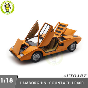 1/18 Lamborghini Countach LP400 AUTOart 74647 Orange Diecast Model Car Gifts For Friends Father