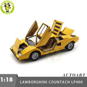 1/18 Lamborghini Countach LP400 AUTOart 74646 Yellow Diecast Model Car Gifts For Friends Father