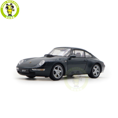 1/18 AUTOart 78134 Porsche 911 993 Carrera Green Metallic Diecast Model Toy Car Gifts For Friends Father