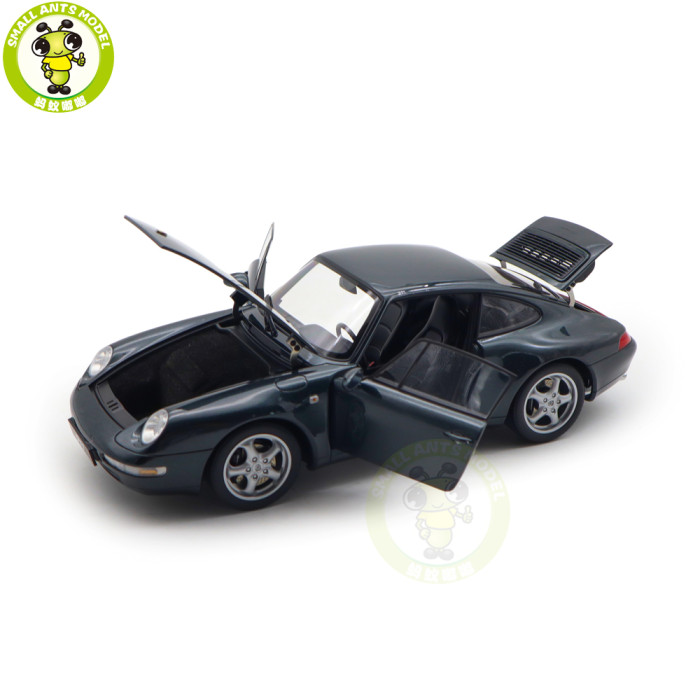 1/18 AUTOart 78134 Porsche 911 993 Carrera Green Metallic Diecast Model Toy Car Gifts For Friends Father