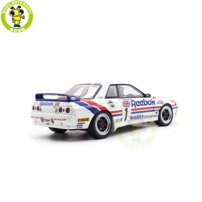 1/18 Autoart 89081 Nissan Skyline GT-R（R32）Group A 1990 Reebok #1 Special Edition Masahiro Hasemi Diecast Model Car Gifts For Friends Father