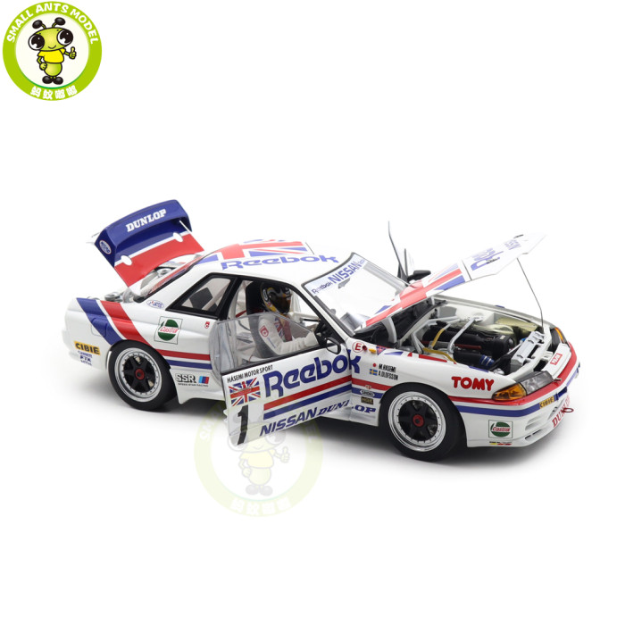1/18 Autoart 89081 Nissan Skyline GT-R（R32）Group A 1990 Reebok #1 Special Edition Masahiro Hasemi Diecast Model Car Gifts For Friends Father