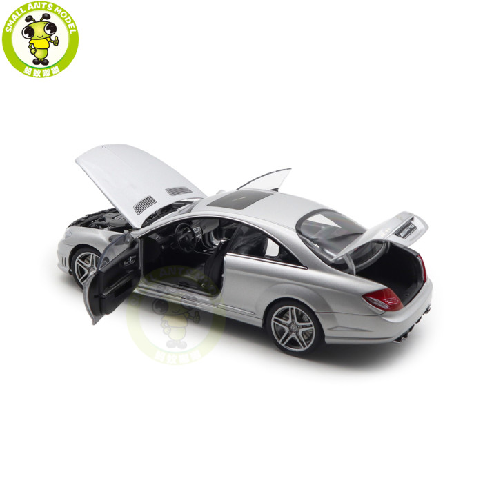1/18 AUTOart 76168 Mercedes-Benz CL63 AMG Silver Diecast Model Toy Car Gifts For Friends Father
