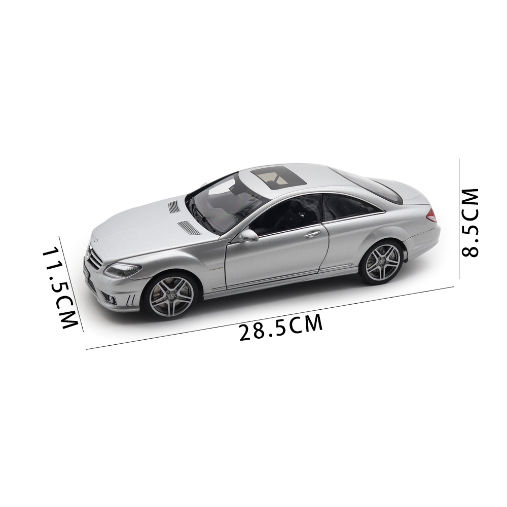 1/18 AUTOart 76168 Mercedes-Benz CL63 AMG Silver Diecast Model Toy