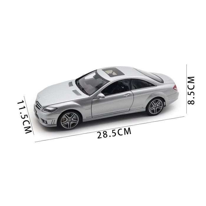 1/18 AUTOart 76168 Mercedes-Benz CL63 AMG Silver Diecast Model Toy Car Gifts For Friends Father