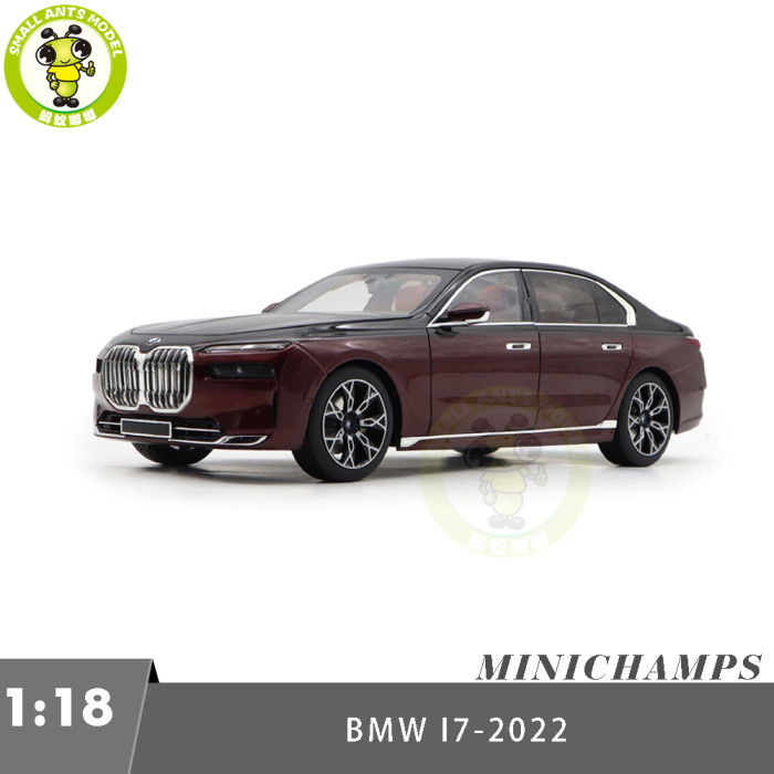 1/18 Minichamps BMW i7 Diecast Model Toys Car Gifts For Father Friends