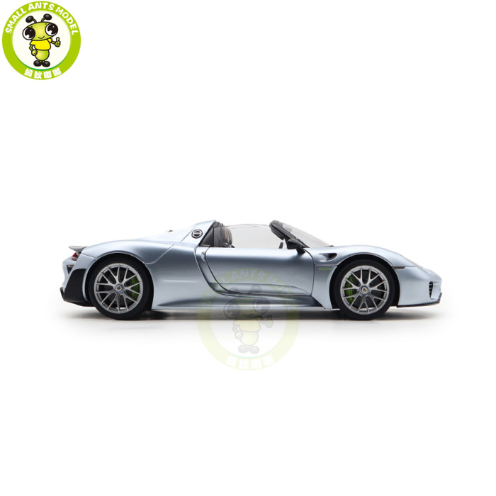 1/18 Porsche 918 Spyder Weissach Package Autoart 77923 Liquid Metal Chrome Blue Model Toy Car Gifts For Father Friends