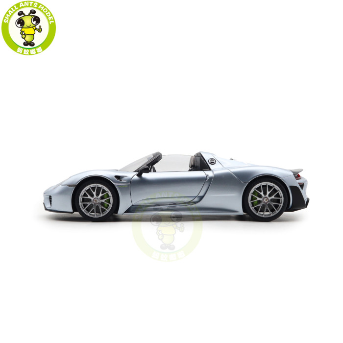 1/18 Porsche 918 Spyder Weissach Package Autoart 77923 Liquid Metal Chrome Blue Model Toy Car Gifts For Father Friends