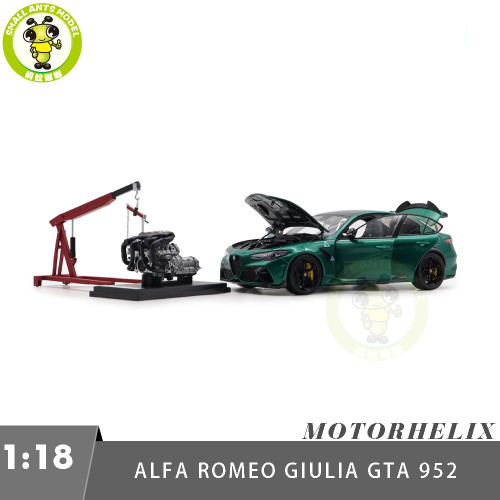 1/18 Alfa Romeo Giulia GTA 952 MOTORHELIX Diecast Model Toy Car Gifts For Father Friends