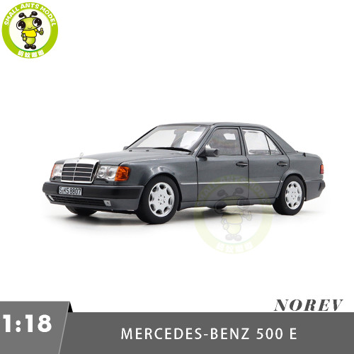 1/18 Mercedes Benz 500 E 500E 1990 Pearl Gray Metallic NOREV 183946 Diecast Model Toys Car Gifts For Father Friends