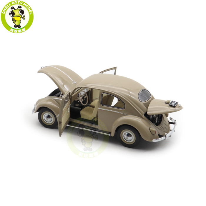 1/18 AUTOart 79778 VW Volkswagen Beetle 1200 Limousine 1955 Bright Beige Diecast Model Toy Car Gifts For Friends Father