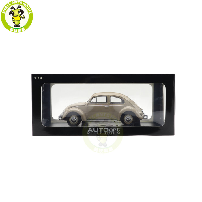 1/18 AUTOart 79778 VW Volkswagen Beetle 1200 Limousine 1955 Bright Beige Diecast Model Toy Car Gifts For Friends Father