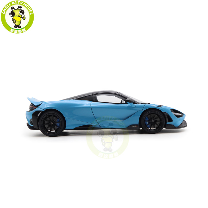 1/18 LCD HPD McLaren 765LT Supercar Blue Diecast Model Car Gifts For Father Friends
