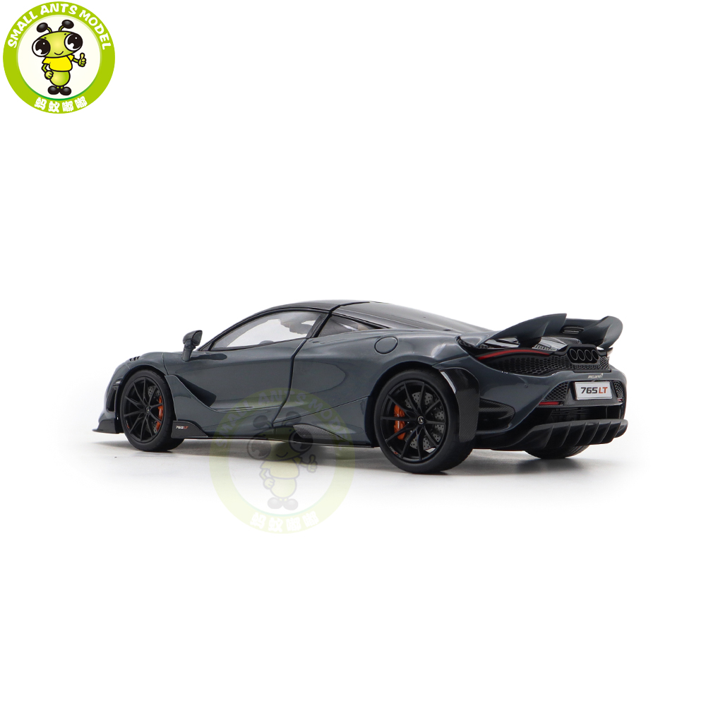 1/18 LCD HPD McLaren 765LT Supercar Grey Diecast Model Car Gifts