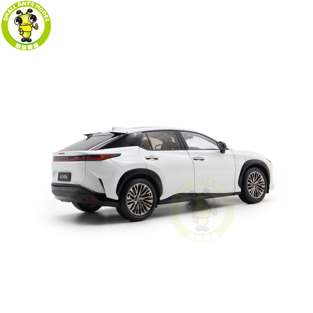 1 18 レクサス RZ 450e ミニカー 模型 完成品 展示台 ホワイト 1 18
