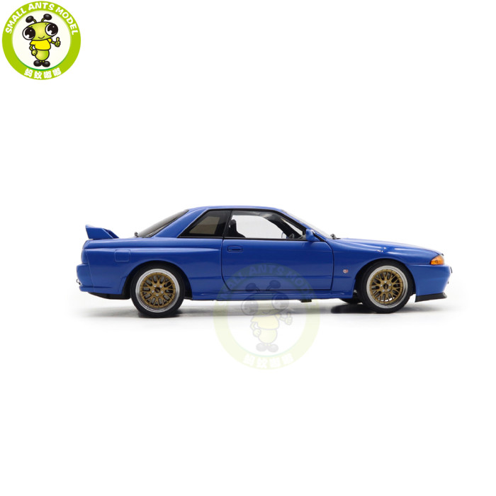 1/18 Nissan Skyline GT-R（R32）V-SPEC II Autoart 77415 Blue Diecast Model Car Gifts For Friends Father